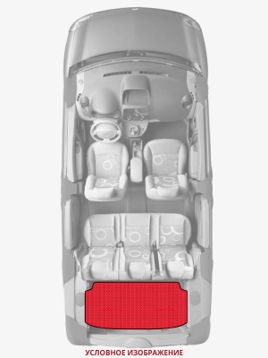 ЭВА коврики «Queen Lux» багажник для Toyota Yaris sedan